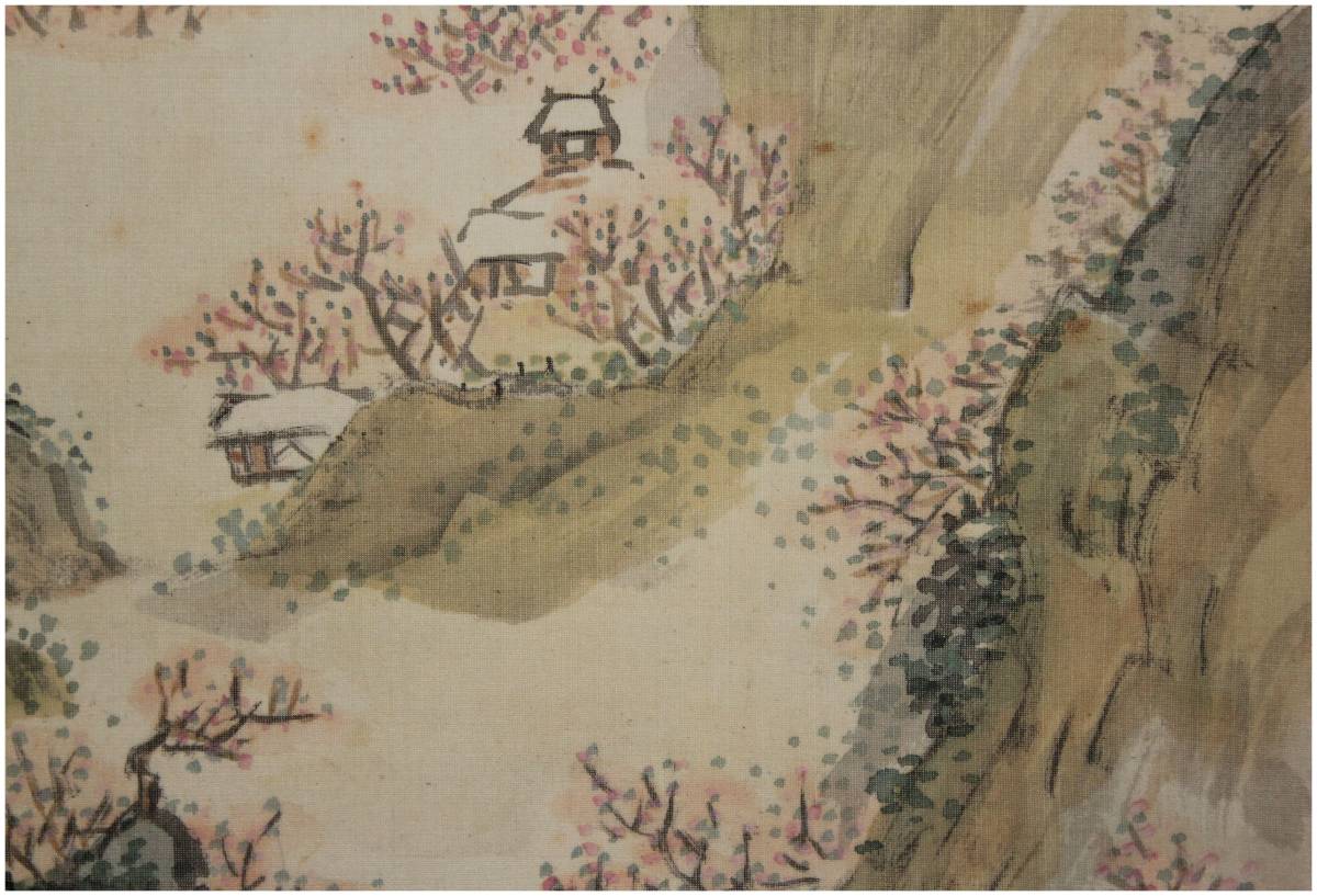 真作森寛斎⁄松下泊舟図⁄掛軸⁄名家伝来⁄Z-862 真作森