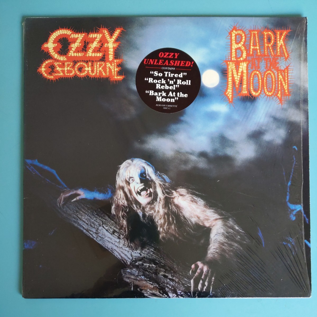 【US盤/試聴済LP】OZZY OSBOURNE『BARK AT THE MOON』オジー・オズボーン★シュリンク有★QZ38987 MASTERDISK刻印有り