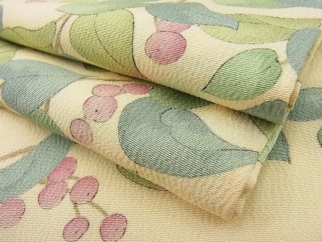 着物屋ほのか■上質な小紋　手描き　南天文　逸品　ip0096