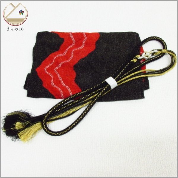 ★着物10★ 1円 絹 帯揚げ 帯締めセット 金通し 絞り 流水 丸組 飾り付 和装小物 [同梱可] ☆☆