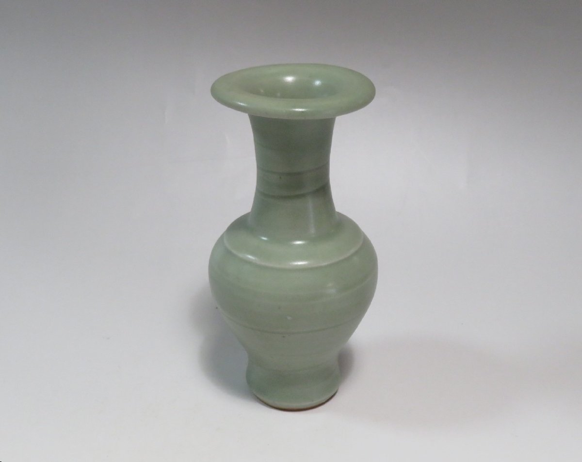 宋青磁花瓶 中国古玩 v35