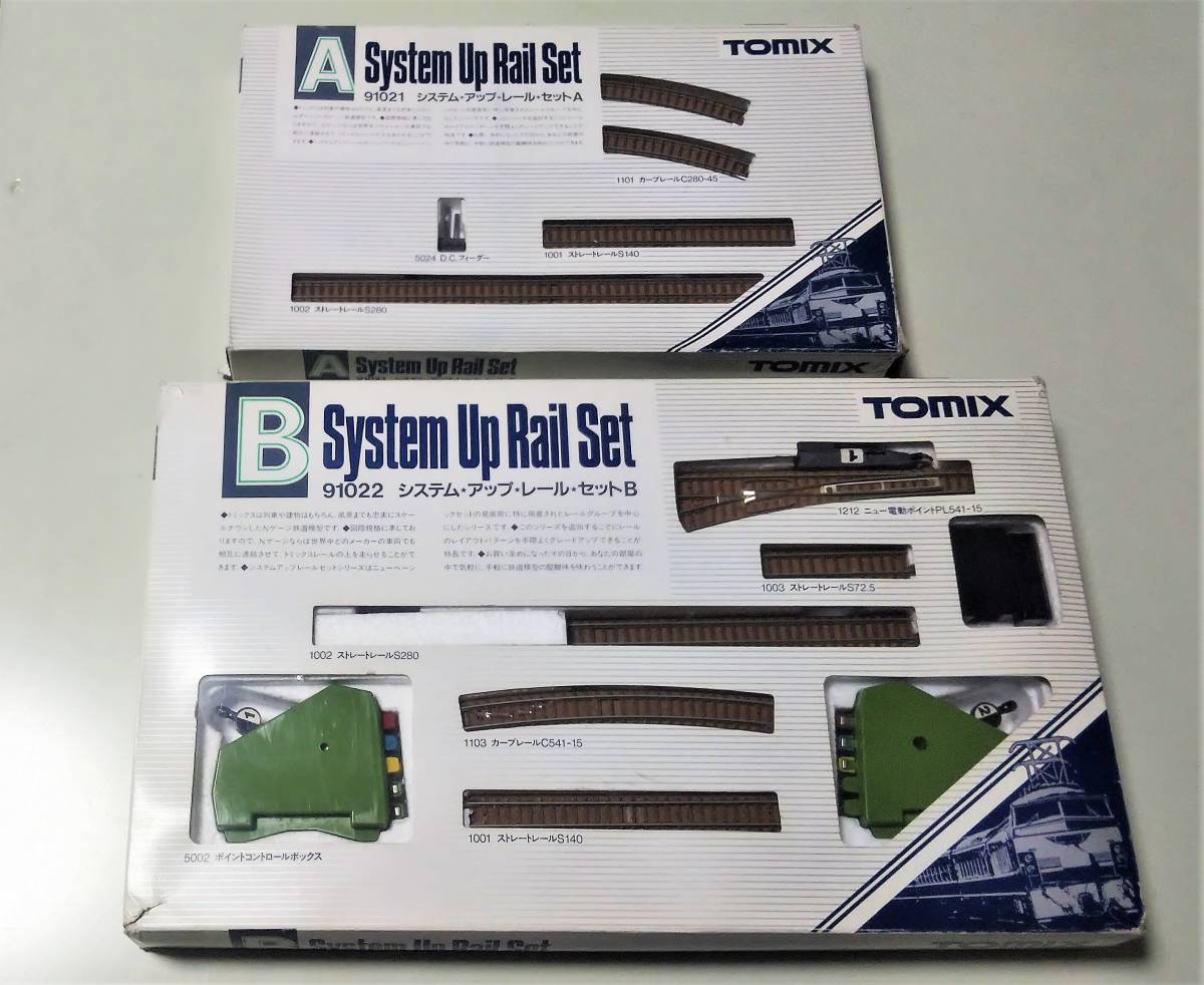レールセットを使った発展プラン｜トミックス入門｜鉄道模型 TOMIX システムアップレールセット TOMIX システムアップレールセット A B 2点セット Nゲージ 簡易動作確認済み