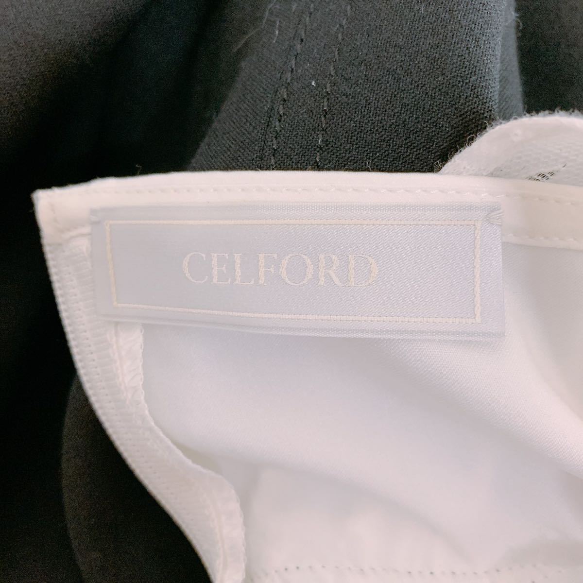 上品♪】セルフォード(CELFORD) ロングワンピース ホワイト ブラック