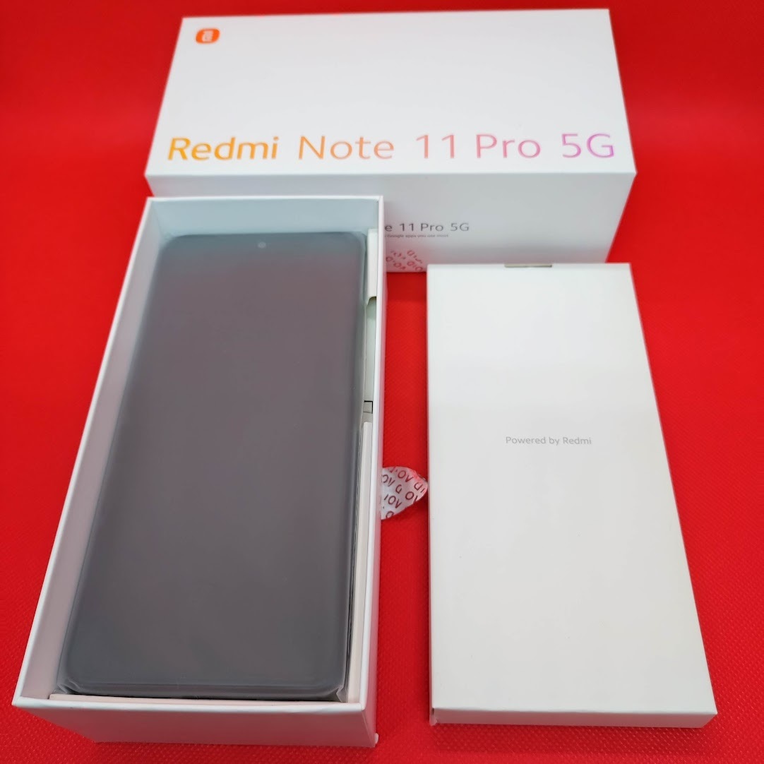 【未使用品】 Redmi Note 11 Pro 5G グラファイトグレー Xiaomi / 6GB RAM / 128GB ROM シャオミ 【匿名配送/ゆうパック送料無料】