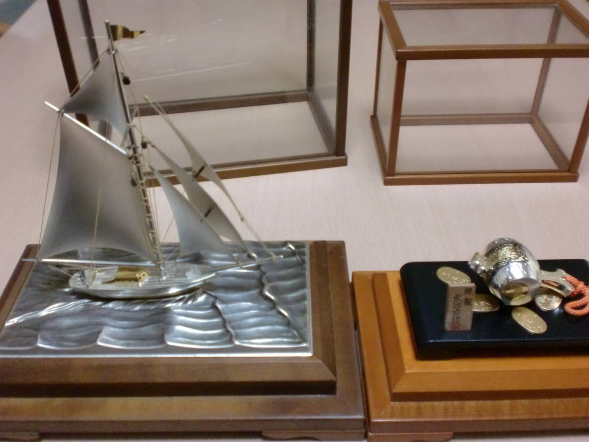 三越謹製 銀製 銀帆船 ヨット 約51g 置物 共箱 M R7467B - メルカリ