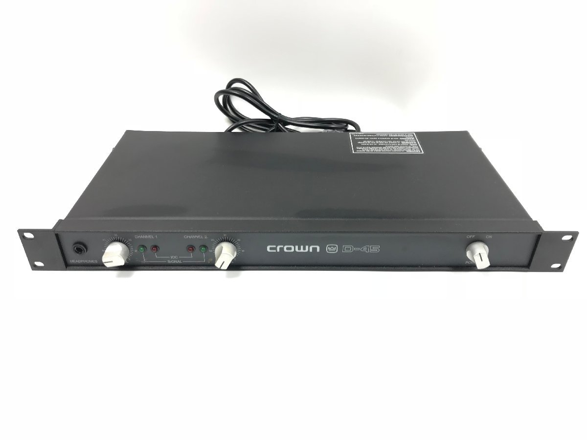 Crown D-45 パワーアンプ Crown D-45 パワーアンプ 送料無料