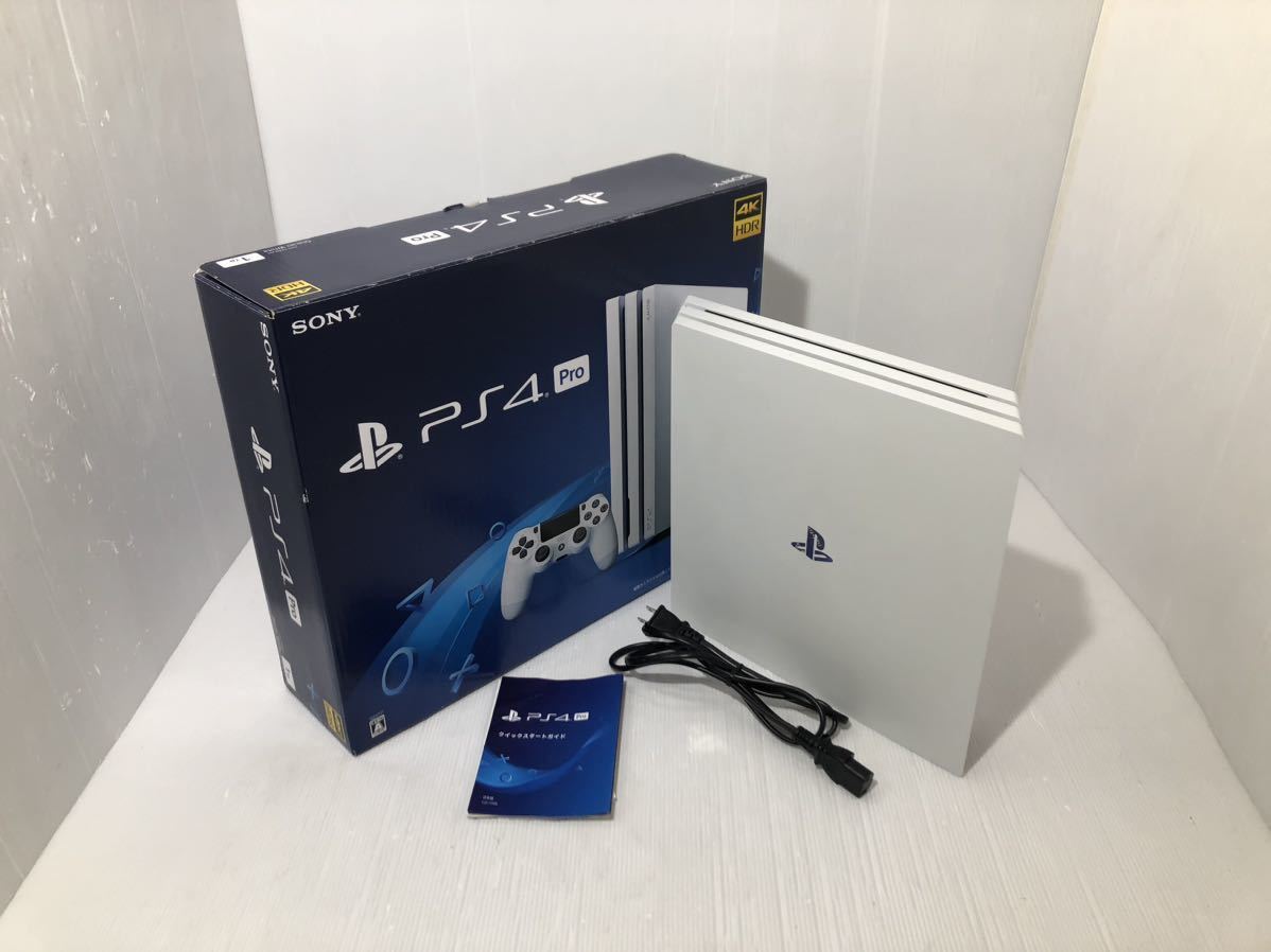 【驚きの破格値，最新作】 SONY PS4 Pro 本体 CUH-7100B ホワイト 箱付き HDD1TB FW 9.00 動作良好 プレイステーション4 白 PlayStation4 プロ ソニー(PS4本体)｜売買されたオークション情報、yahooの商品情報をアーカイブ公開 - オーク PS4本体