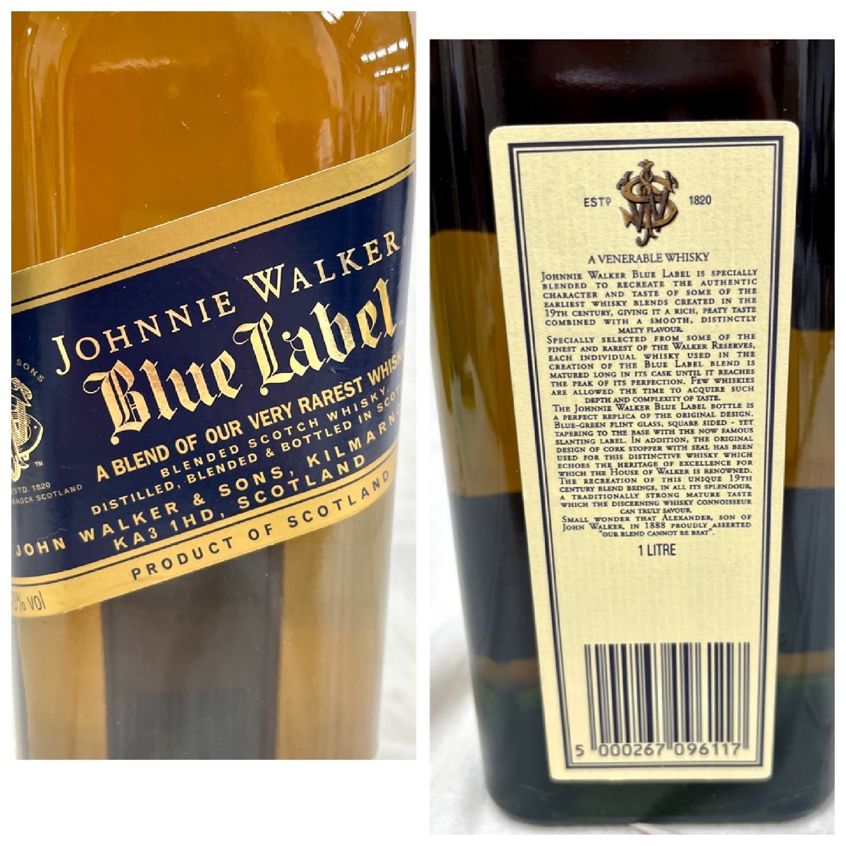 ジョニーウォーカー ブルーラベル 750ml 箱付 ジョニーウォーカー