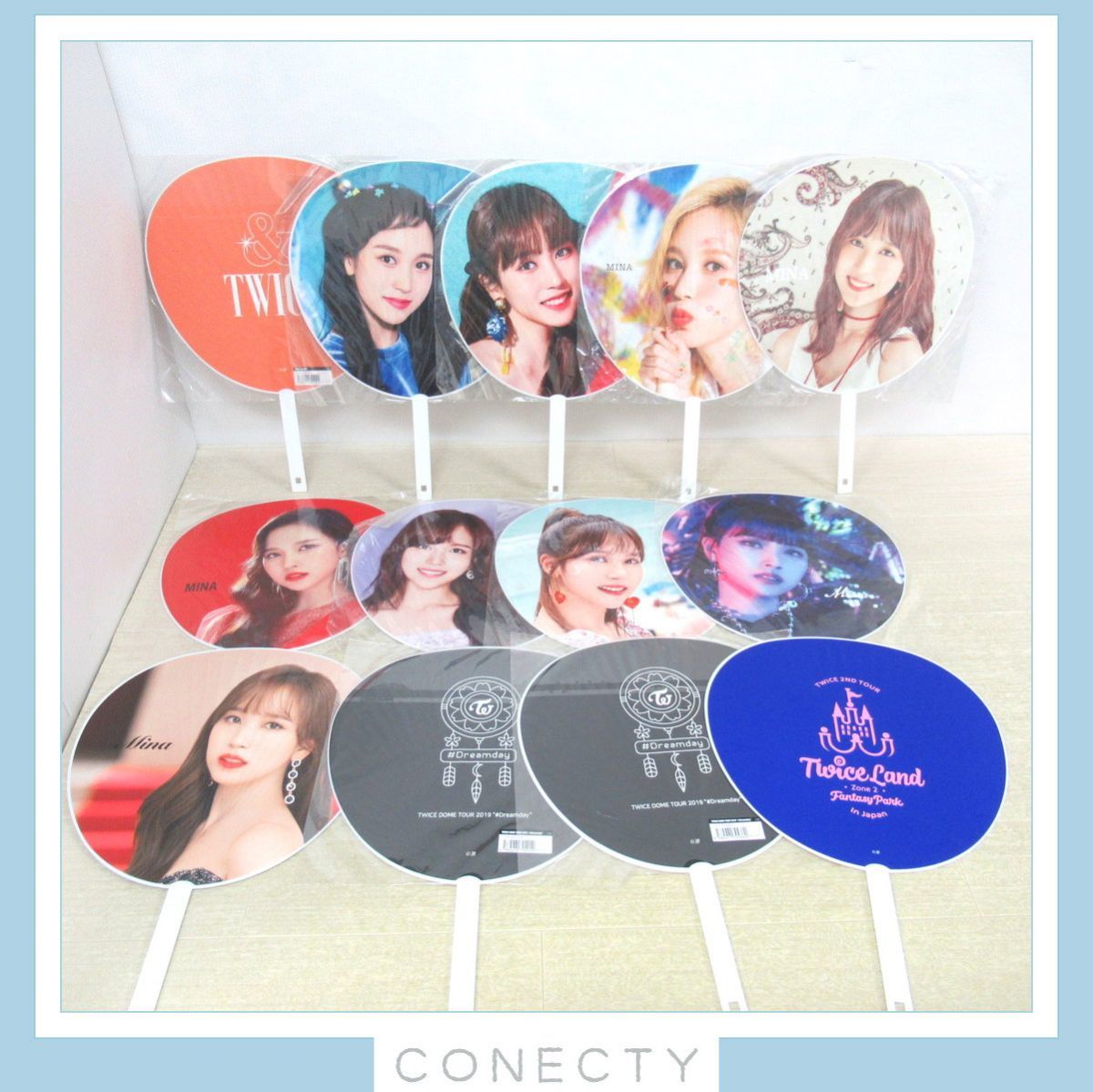 TWICE グッズセット うちわ バッグ 缶バッジ ランダムトレカ 