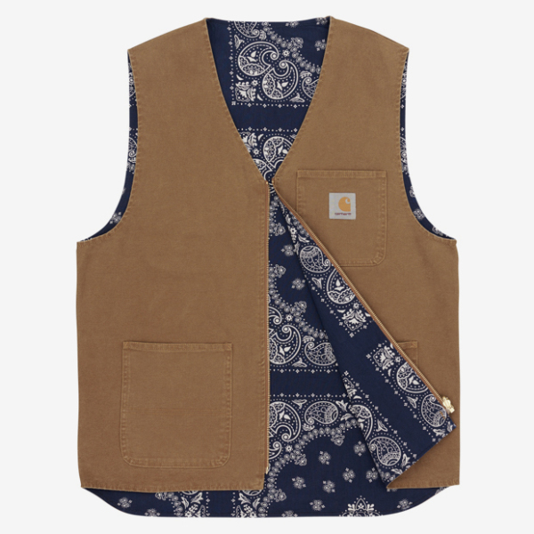 即決 未使用【carhartt WIP】カーハート WIP BANDANA WORK VEST