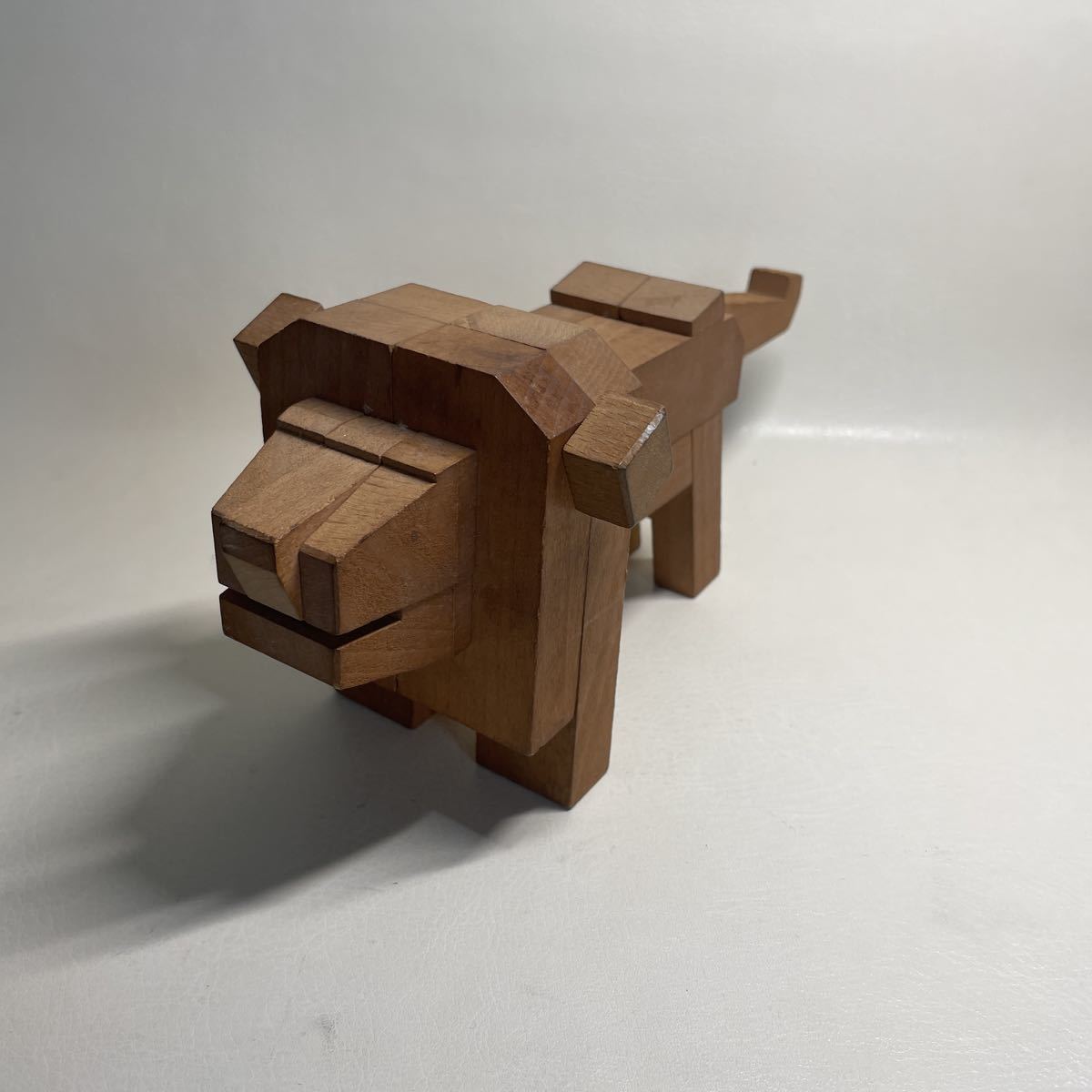 山中組み木　ワニ、ライオン　その他2点 山中組み木 ワニ、ライオン その他2点 山中組み木ワニ、ライオンその他2点