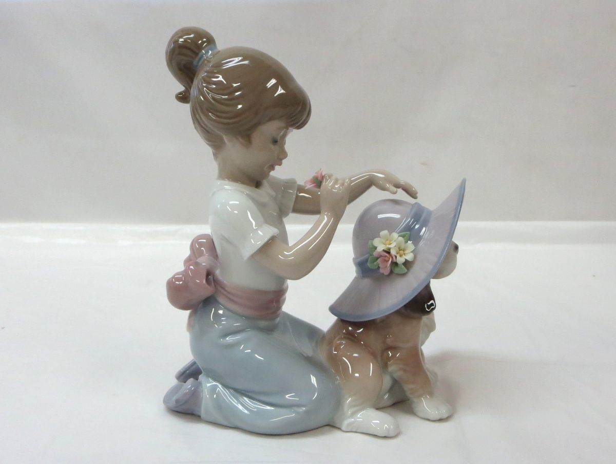 1000円スタート フィギュリン LLADRO リヤドロ #5036 乗馬クラブの恋人