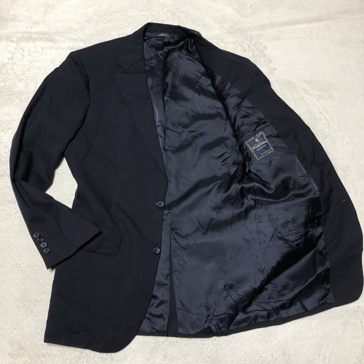 ブルックスブラザーズ BROOKS BROTHERS【漂う高級感】テーラードジャケット ブレザー スーツジャケット 総裏地 ２B チャコールグレー XL