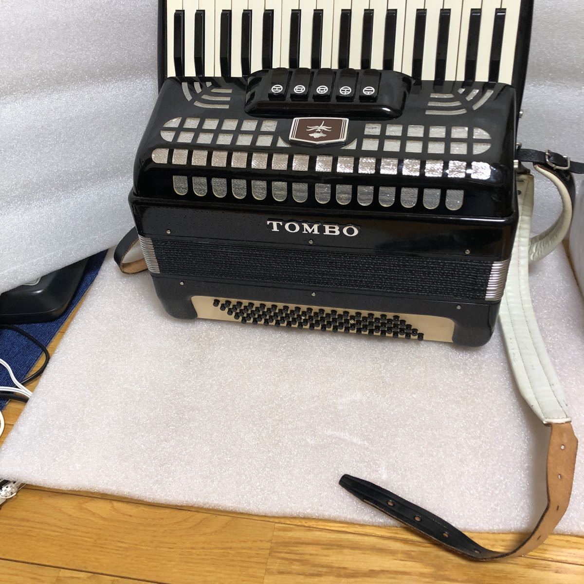 TOMBO/トンボ アコーディオン 34鍵盤 No.65 ケース付中古動作品