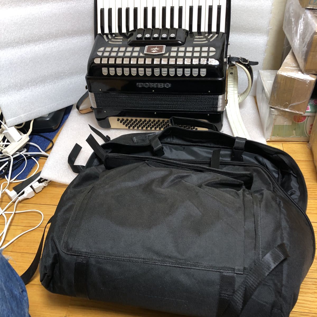 TOMBO/トンボ アコーディオン 34鍵盤 No.65 ケース付中古動作品