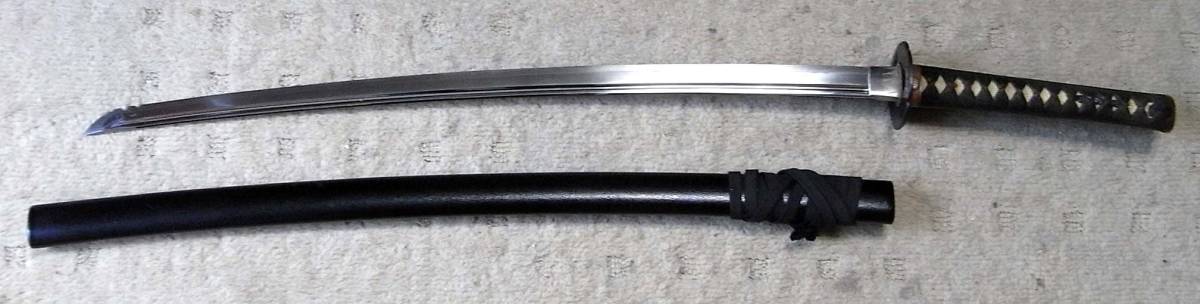 高級模造刀高級居合刀太刀本研波刃亜鉛合金茶拵え 模造