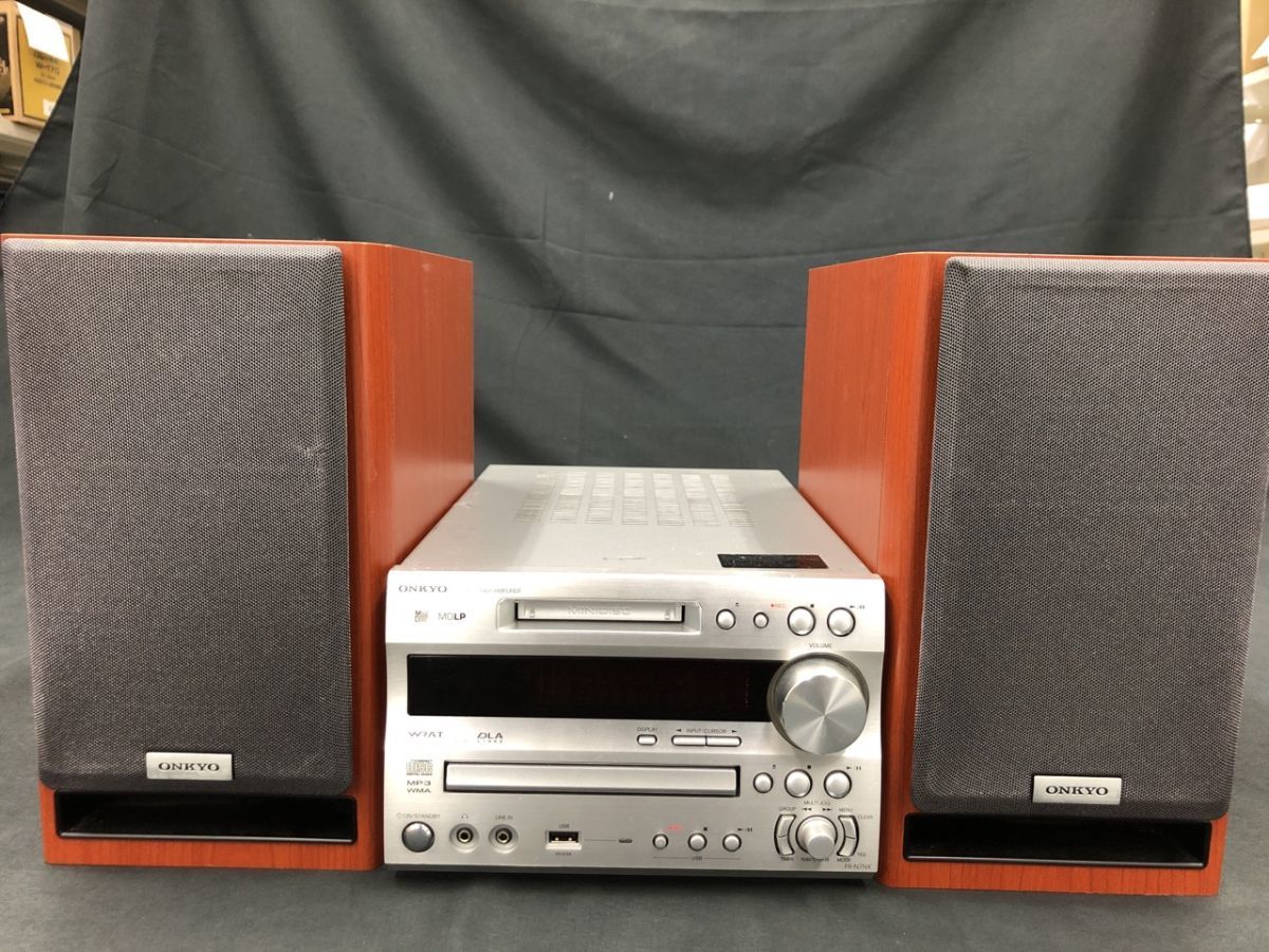 コンポ スピーカー 0403-129T⑥19432 システムコンポ ONKYO オンキョー CD/MD チューナー