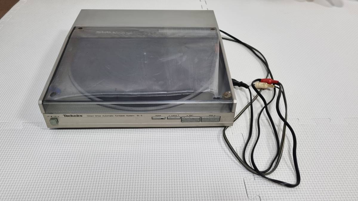 送料込み！　Technics　SL-5　ダイレクトドライブターンテーブル　電源オン確認済み 松下電器産業テクニクス