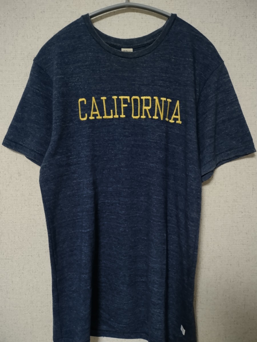 Ron Herman CALIFORNIA Tシャツ メンズ S ネイビー 霜降り 刺繍