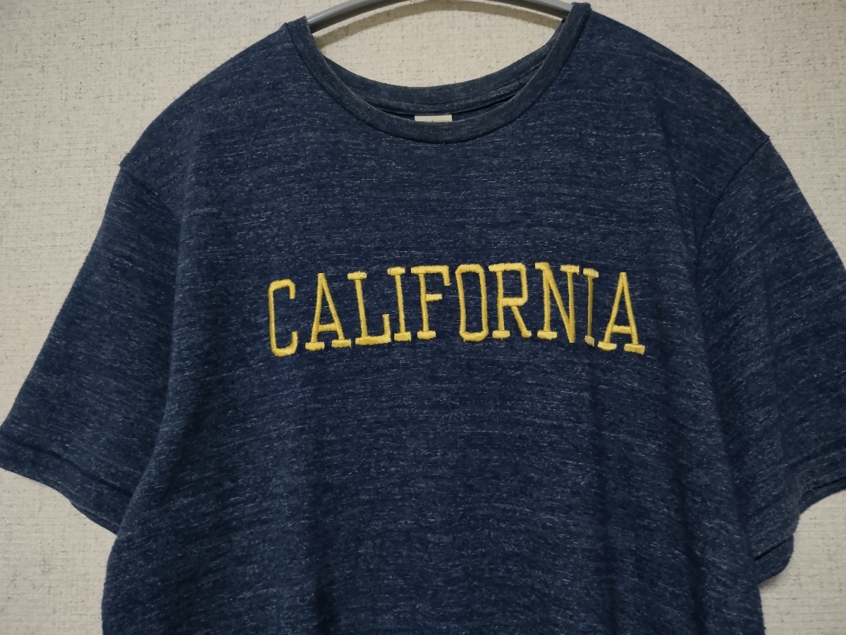 Ron Herman CALIFORNIA Tシャツ メンズ S ネイビー 霜降り 刺繍