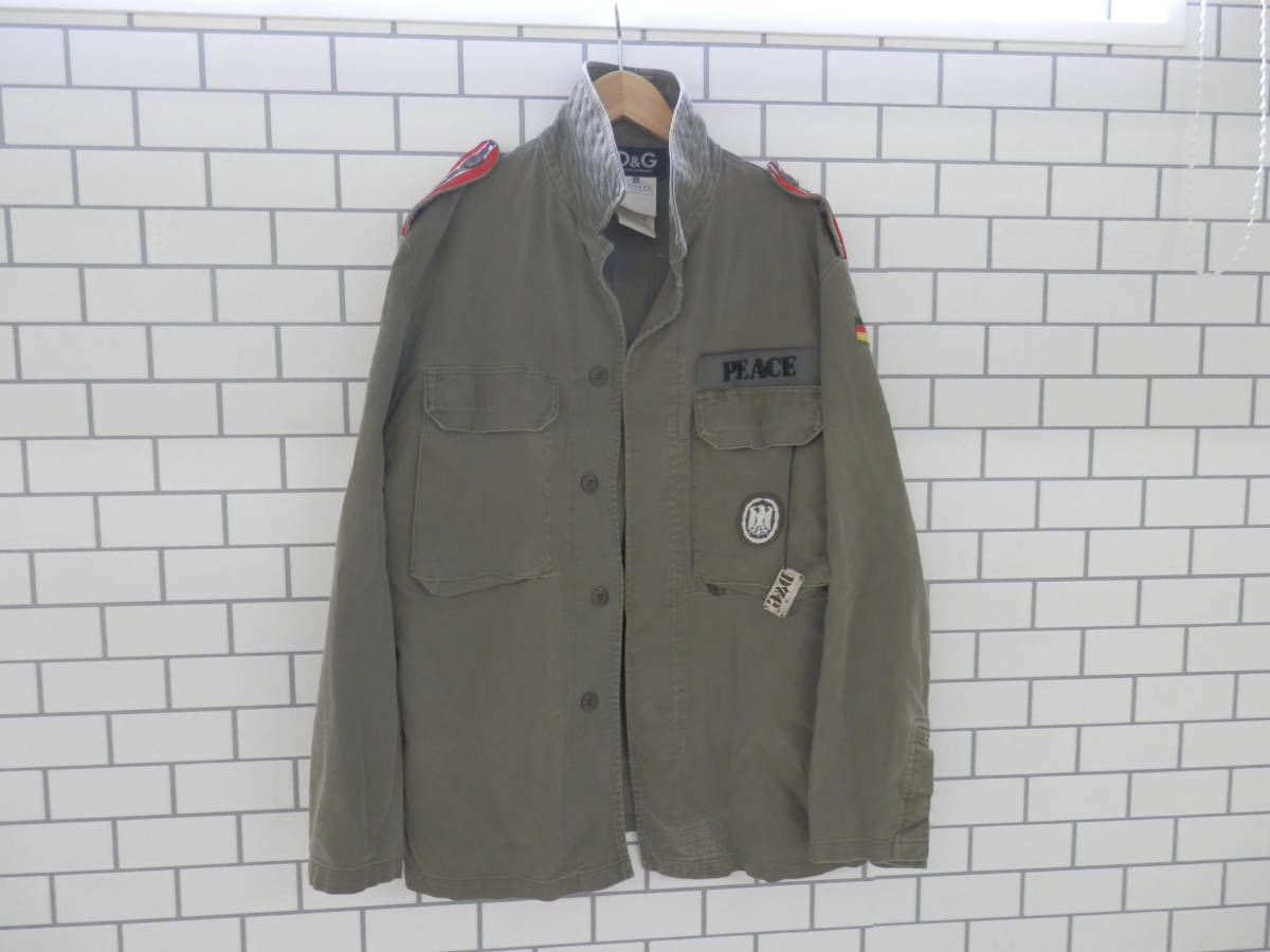 DOLCE&GABBANA ドルチェ＆ガッバーナ ドルガバ D&G メンズ 春 春物 春服 秋物 秋服 ジャケット ミリタリー スーツ 通勤 通学【DG74】