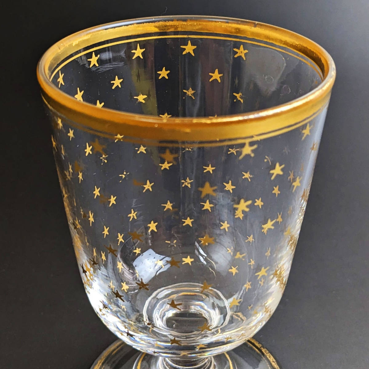 金彩オールドバカラ □オールドバカラ グラス 星柄 金彩 BACCARAT