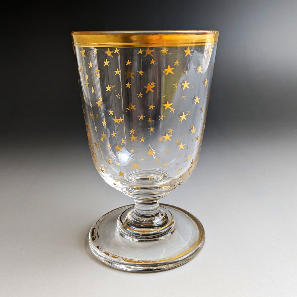 金彩オールドバカラ □オールドバカラ グラス 星柄 金彩 BACCARAT