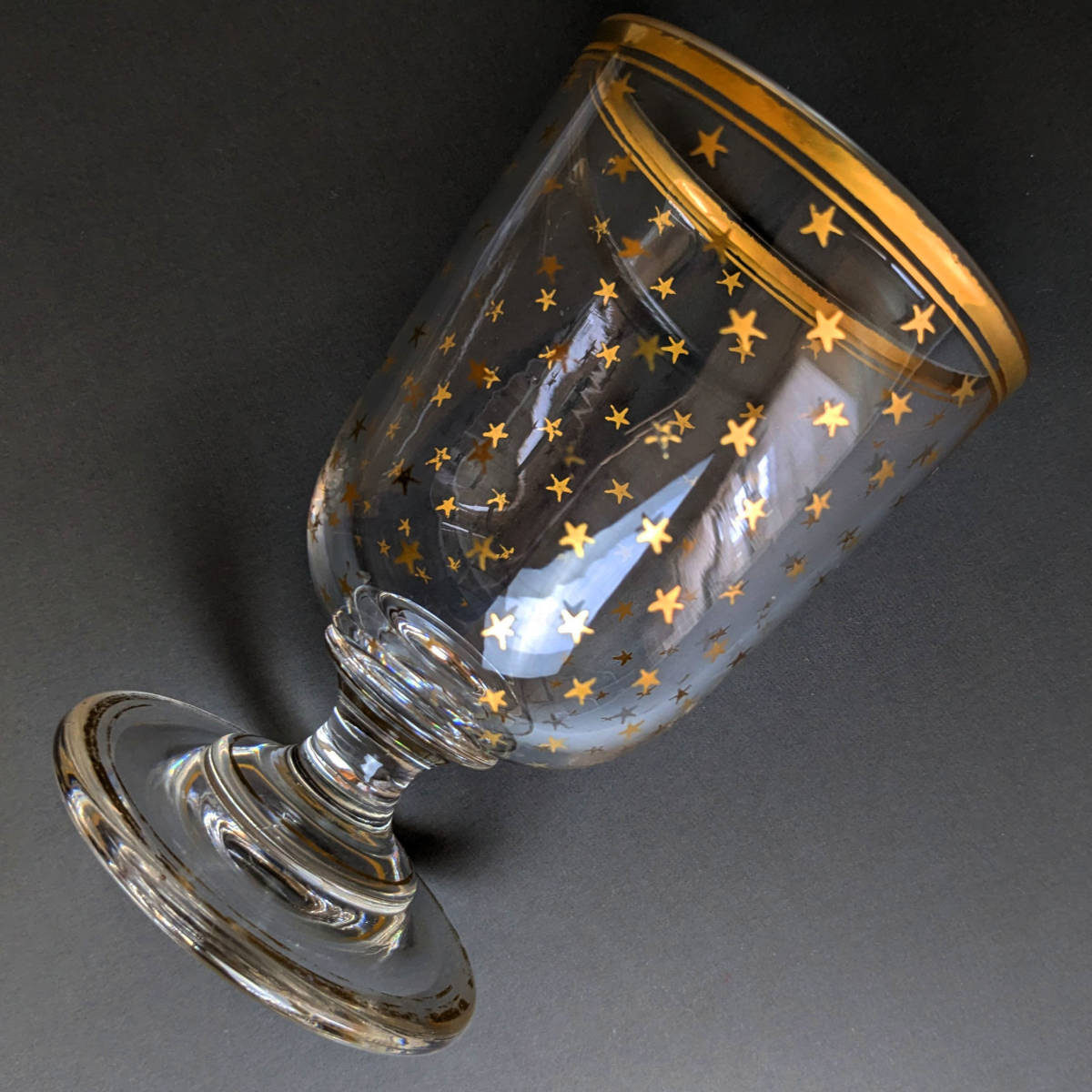 金彩オールドバカラ □オールドバカラ グラス 星柄 金彩 BACCARAT