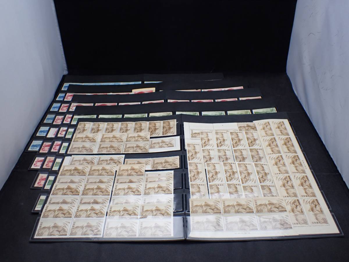 ◆希少◆日本切手　1949年　第2次富士箱根国立公園　未使用　バラ計281枚◆2円81枚　8円48枚　14円104枚　24円48枚◆②