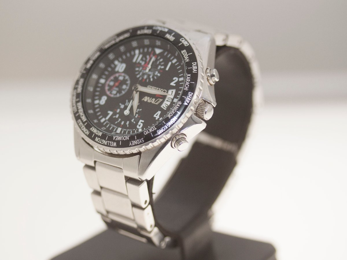 【SEIKO】セイコー ANA コラボモデル 7T92-0VG0 クロノグラフ メンズ クォーツ【中古品】