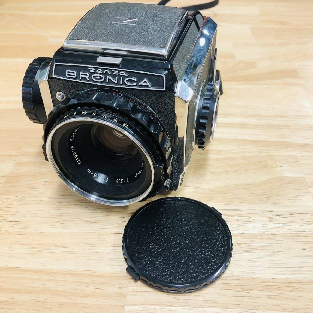 Zenza BRONICA ゼンザブロニカ 中判カメラ S2 Nikkor-P 75mm F2.8 フィルムカメラ NN1226