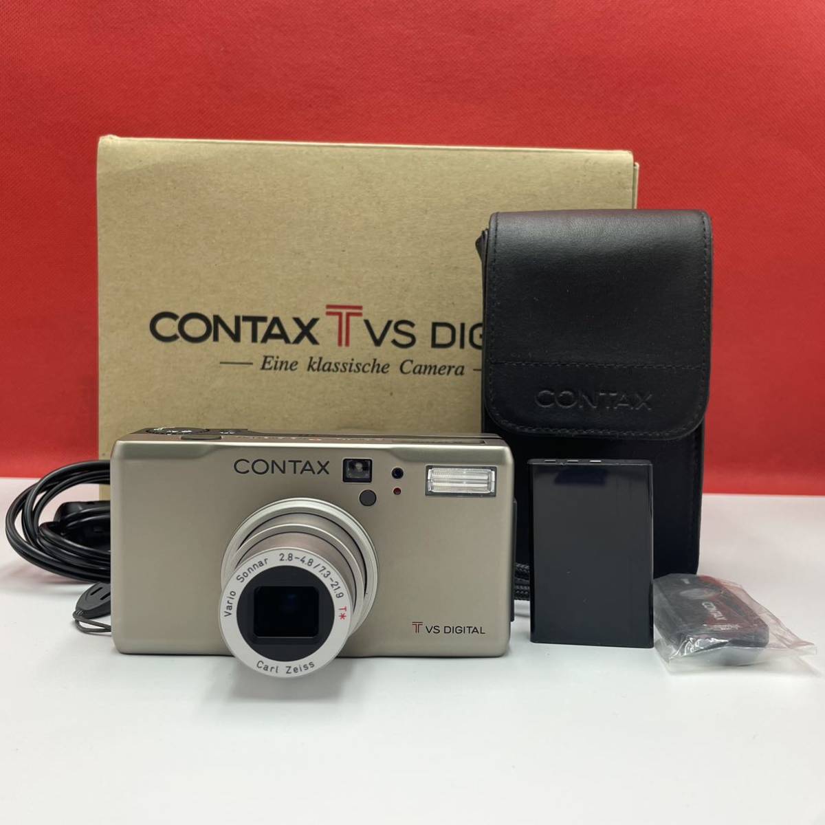 ☆A CONTAX T VS DIGITAL コンパクトデジタルカメラ 通電確認済