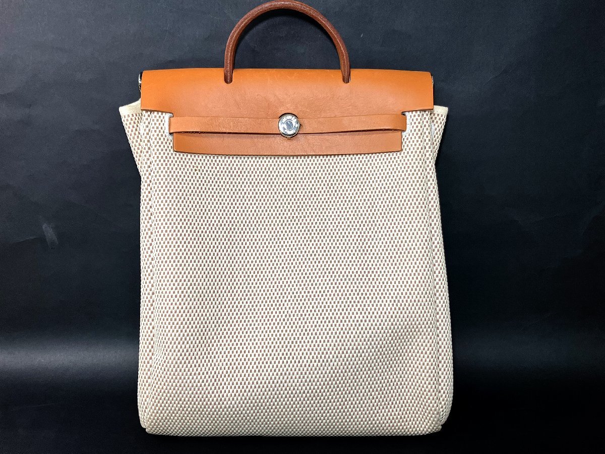HERMES エルメス 2WAY エールバッグ 替えバッグ ハンドバッグ レザー 
