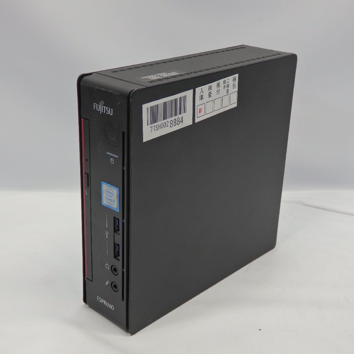 FUJITSU ESPRIMO Q556/R Core i3-7100T 3.4GHz/8GB/500GB/DVD/OS無