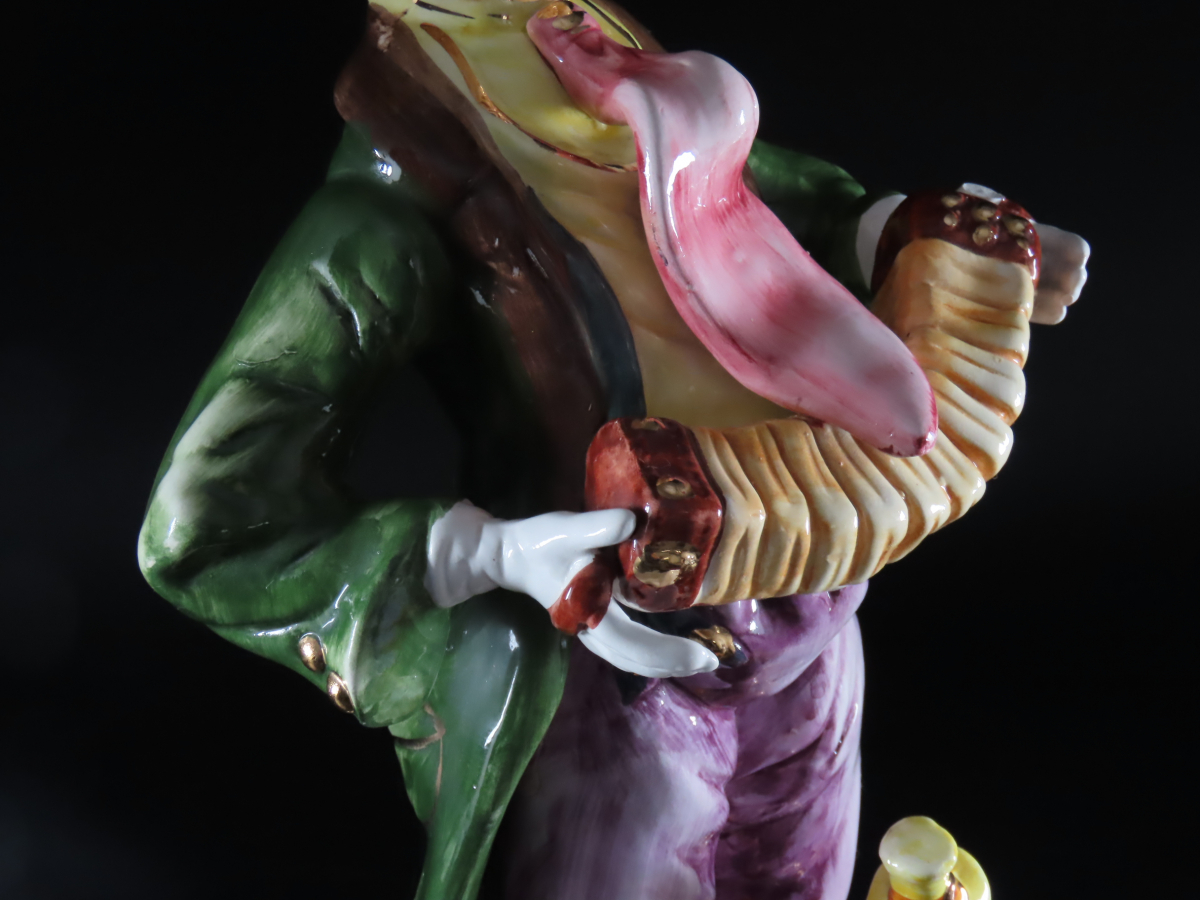 最高級 イタリア製 CAPODIMONTE カポディモンテ 「ピエロ」 高50cm
