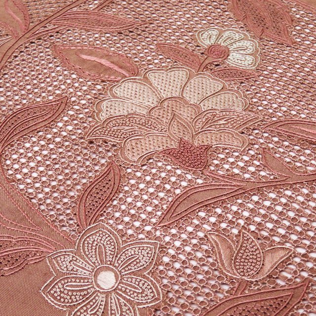 ☆きもの北條☆ 汕頭刺繍 スワトウ 相良刺繍 中国三大刺繍 正絹 袋帯