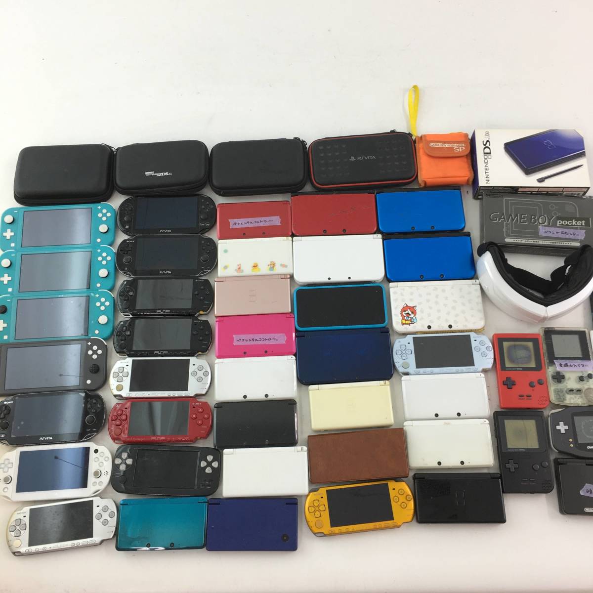 【1円～】Switch PSVITA (1000 1100 2000) PSP (1000 2000 3000) 3DSLL 3DS DS GB GBA ゲームボーイ 他 大量まとめ売り 【ジャンク品】 Vita PS Sony
