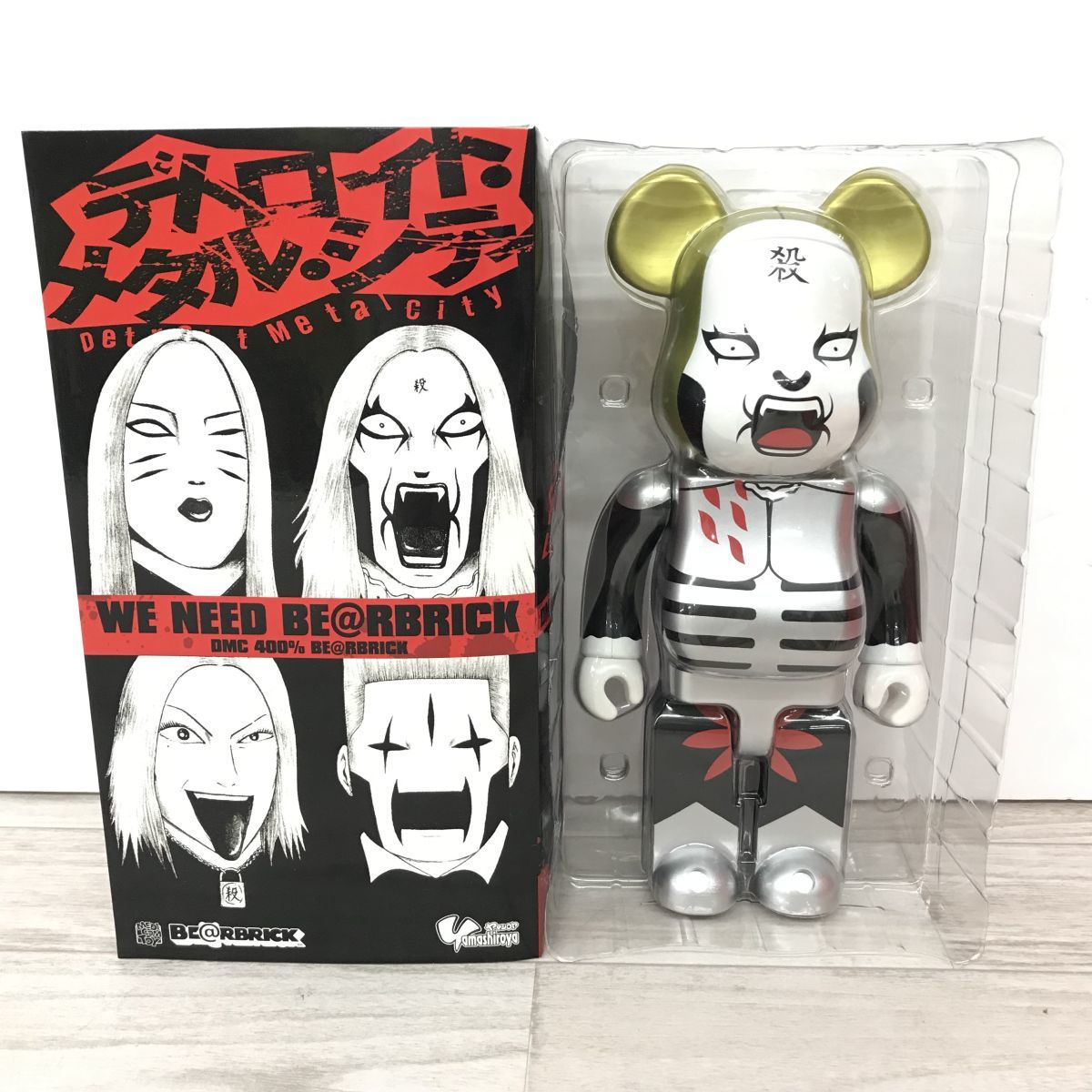 大得価メディコム トイ BE@RBRICK ベアブリック デトロイト メタル シティ クラウザーII世 400％ ヤマシロヤ限定 J5470(キューブリック、ベアブリック)｜売買されたオークション情報、yahooの商品情報を キューブリック、ベアブリック