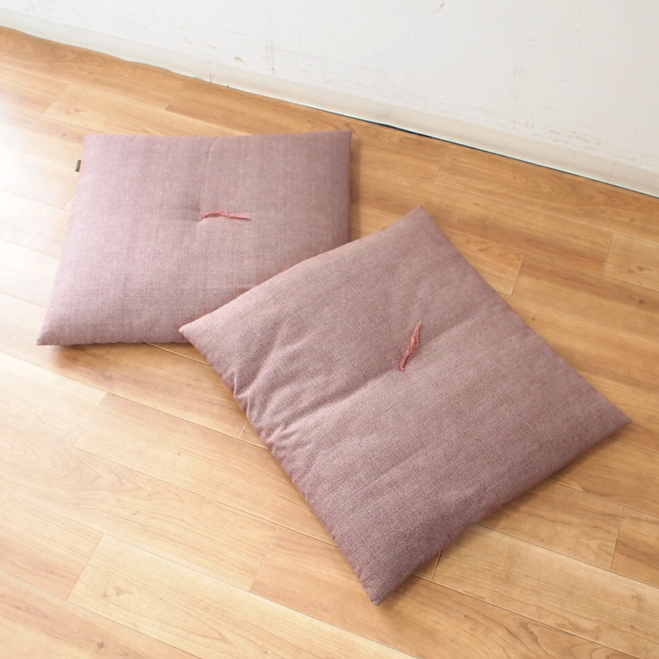 モデルルーム展示品 京都新町 一疋屋 座布団 55cm×59cm 2枚 セット 永井株式会社