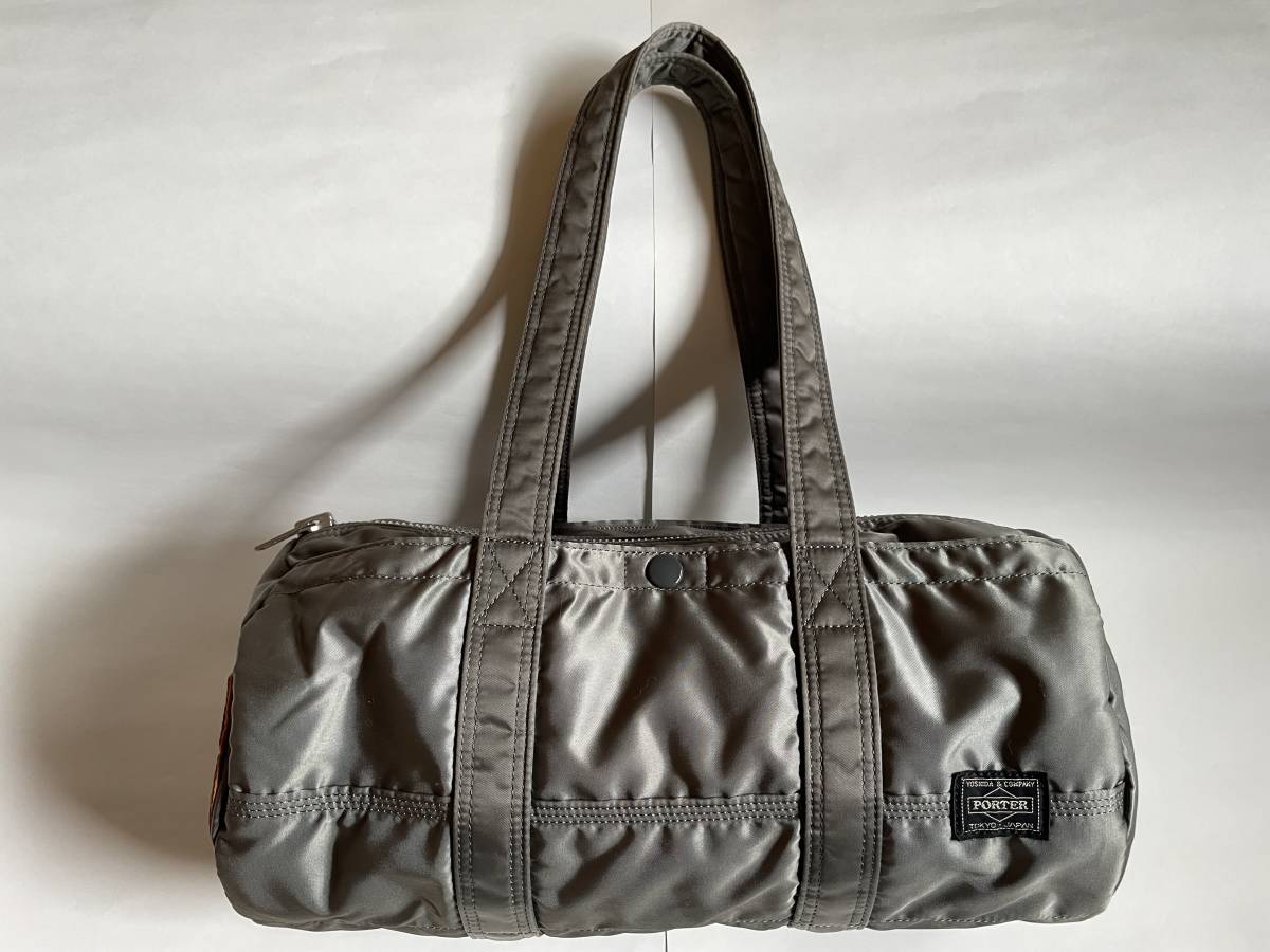 ポーター タンカー シルバーグレイ ダッフルバック(L)◇PORTER TANKER
