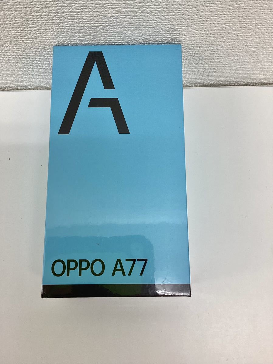 OPPO A77 ブルー CPH2385 SIMフリー スマートフォン