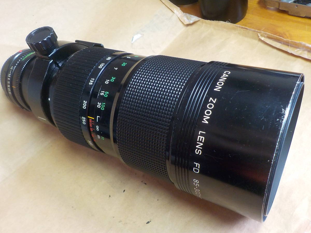 キャノンFD300mm/5，6 FDズーム85~300mm/4，5 ジャンク品 FD 85-300mm