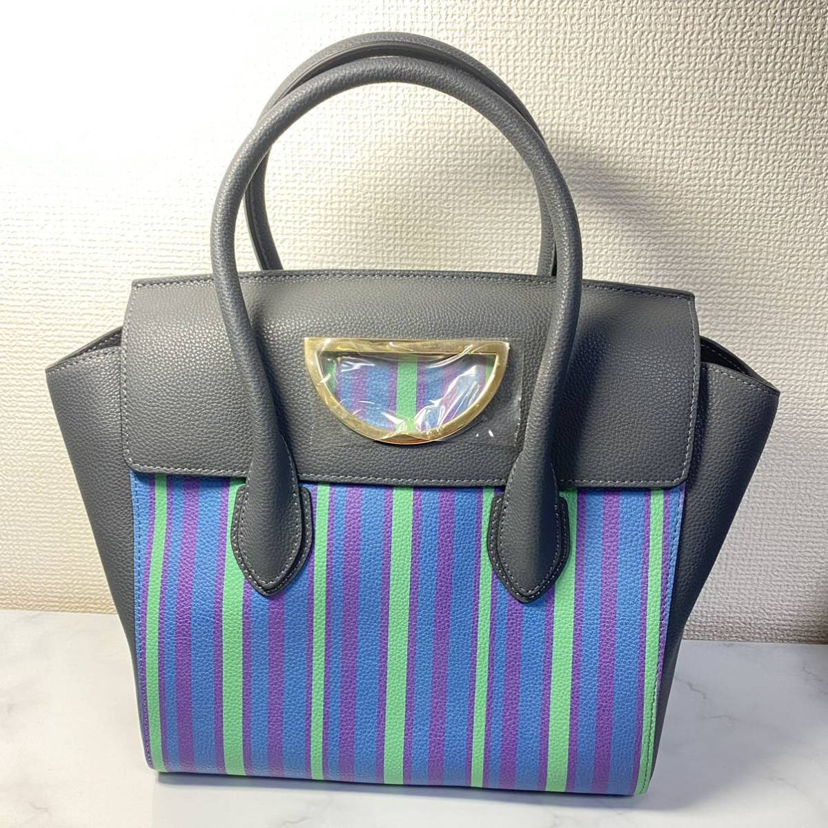 【送料無料】未使用 Samantha Thavasa サマンサタバサ　ハンドバッグ　バイオレットD vintage ver. ショルダー付