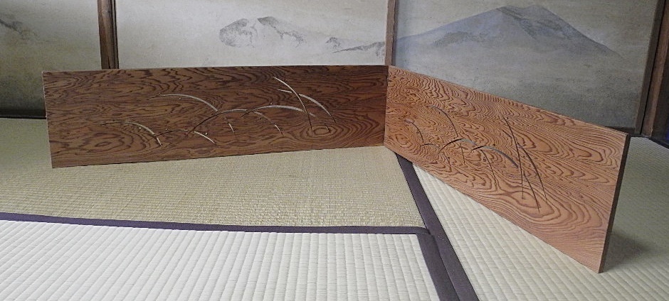 茶道具 風炉先屏風 木製透かし彫り 陶芸 工芸品 【公式通販】
