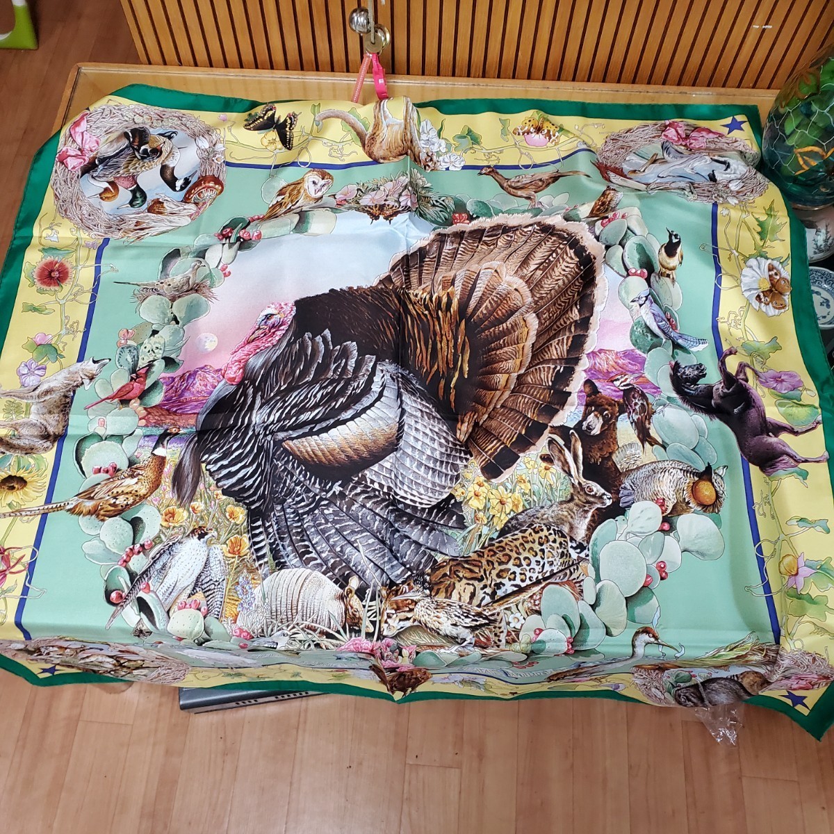 カレ90 HERMES エルメス スカーフ 大判スカーフ シルク 大判 美品 