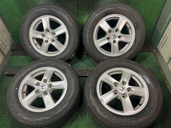 【新作，本物保証】 ストリーム ヨコハマ ブルアースRV-02 205/65R15 純正アルミホイール付き 4本 6J ET55/5H 114.3 溝あり 21年製サマータイヤ(ラジアルタイヤ)｜売買されたオークション情報、yahooの商品情報をアーカイ 5穴