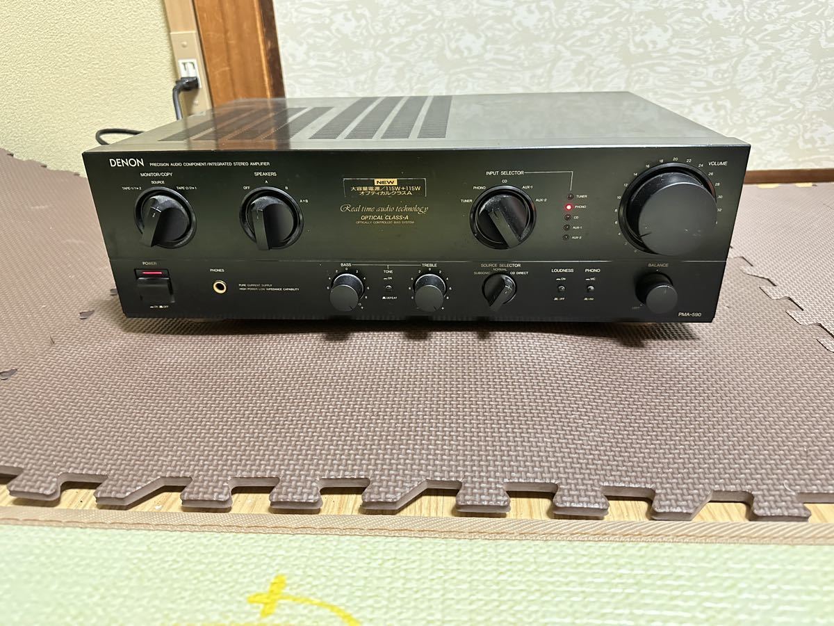 DENON デノン プリメインアンプ PMA-590動作未確認 ジャンク DENON