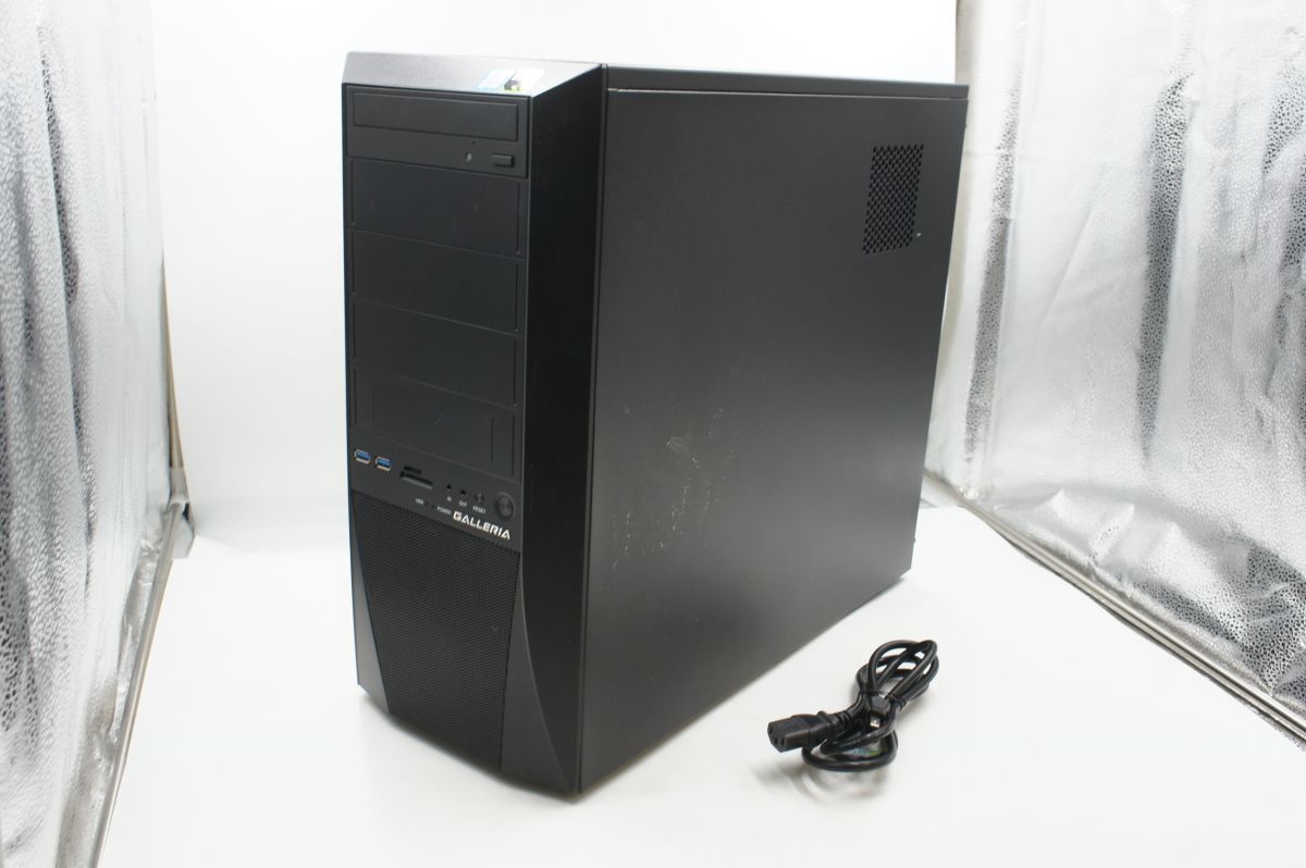★☆全額返金保証！最速発送！【Galleria デスクトップPC i7-8700 / 8GB /SSD 1TB + HDD 1TB /GTX 1060】★☆（202303-06451-PCkaitori）