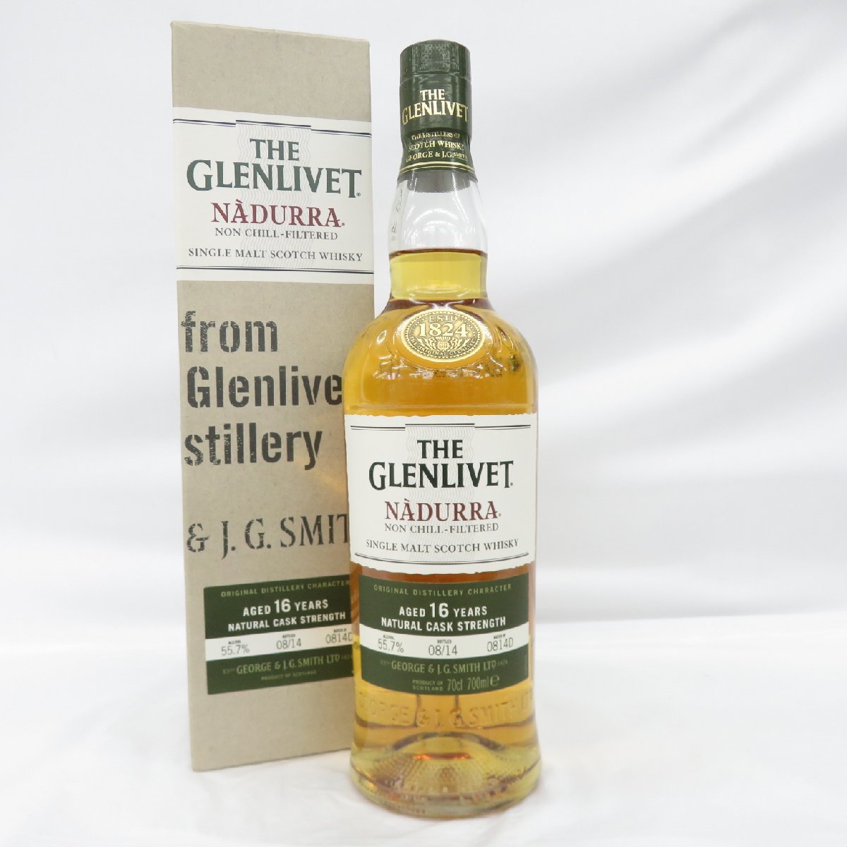 新作，正規品 未開栓 THE GLENLIVET ザ グレンリベット ナデューラ 16年 2014年ボトリング ウイスキー 700ml 55.7% 箱付 11242545 0428(ハイランド)｜売買されたオークション情報、yahooの商品情報をアーカイブ公開 - オ シングルモルト