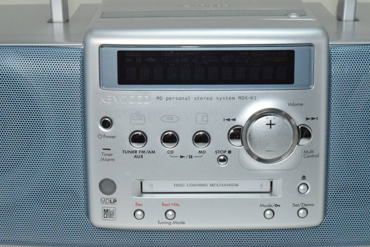KENWOOD MDX-K1 CD/MD/TUNER コンポ ラジカセ シルバー KENWOOD